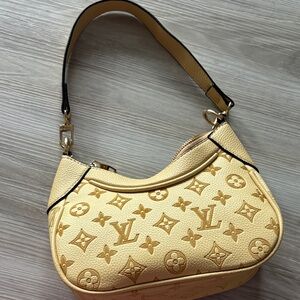 Pastel Yellow Monogram Shoulder Bag